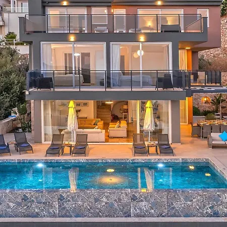 Luxury 5 Bedroom Seaview With Private Heated Pool Kalkan