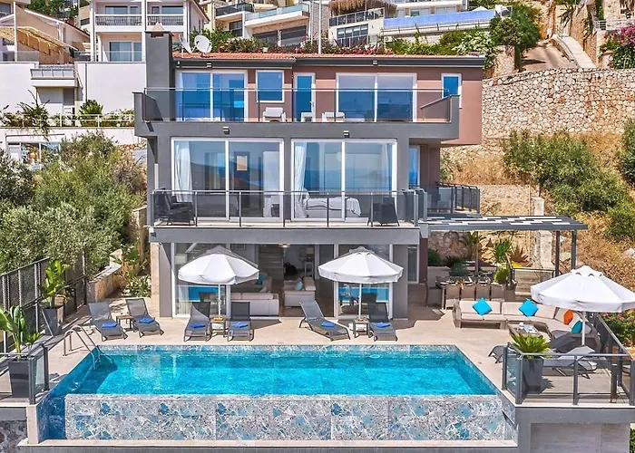 Luxury 5 Bedroom Seaview With Private Heated Pool * Καλκάν