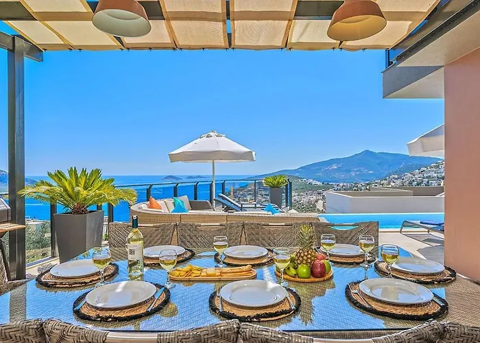 Willa Luxury 5 Bedroom Seaview With Private Heated Pool Kalkan